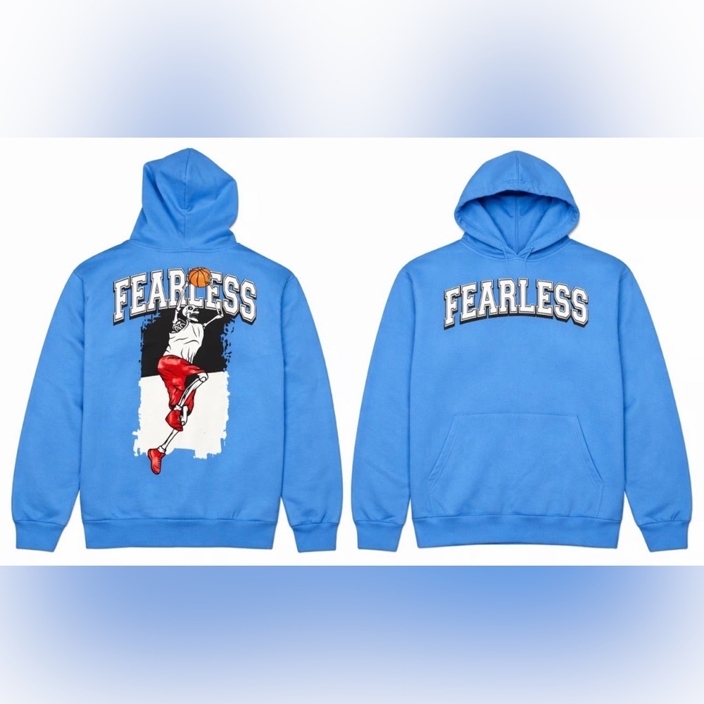 Chemistry Blue "FEARLESS" Hooded Pullover